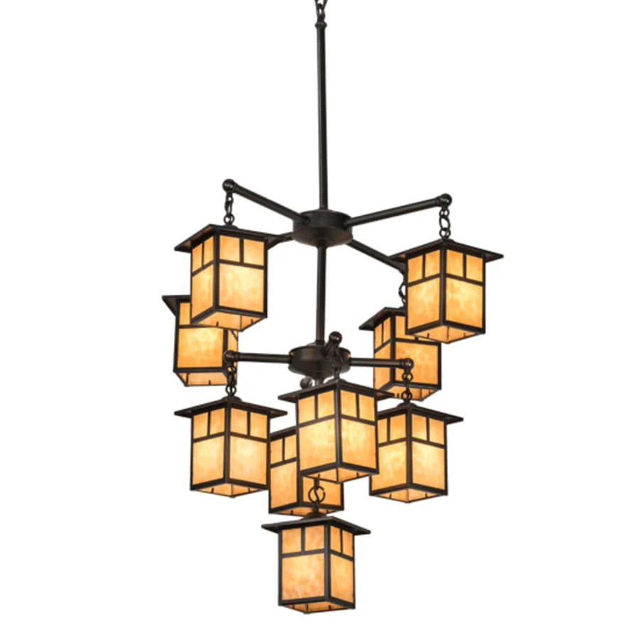Meyda Tiffany Hyde Park T Mission 9 Light 34" Wide Chandelier - Image 2