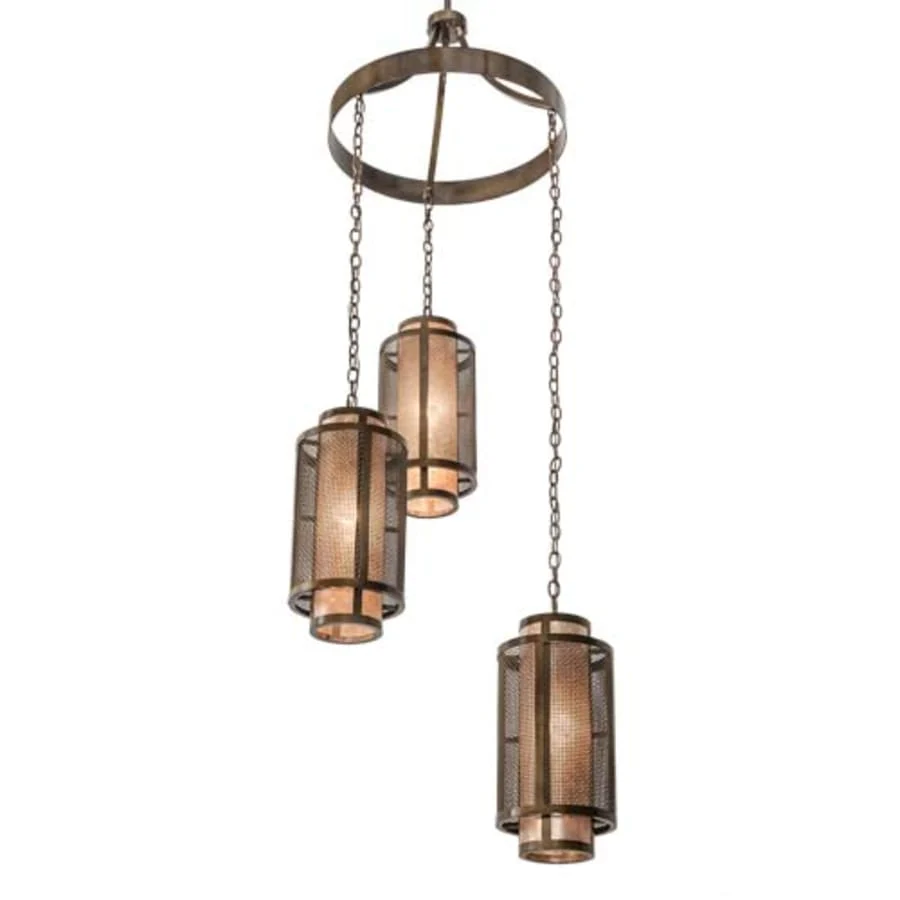 Meyda Tiffany Cilindro 3 Light 32" Wide Ring Chandelier - Image 1