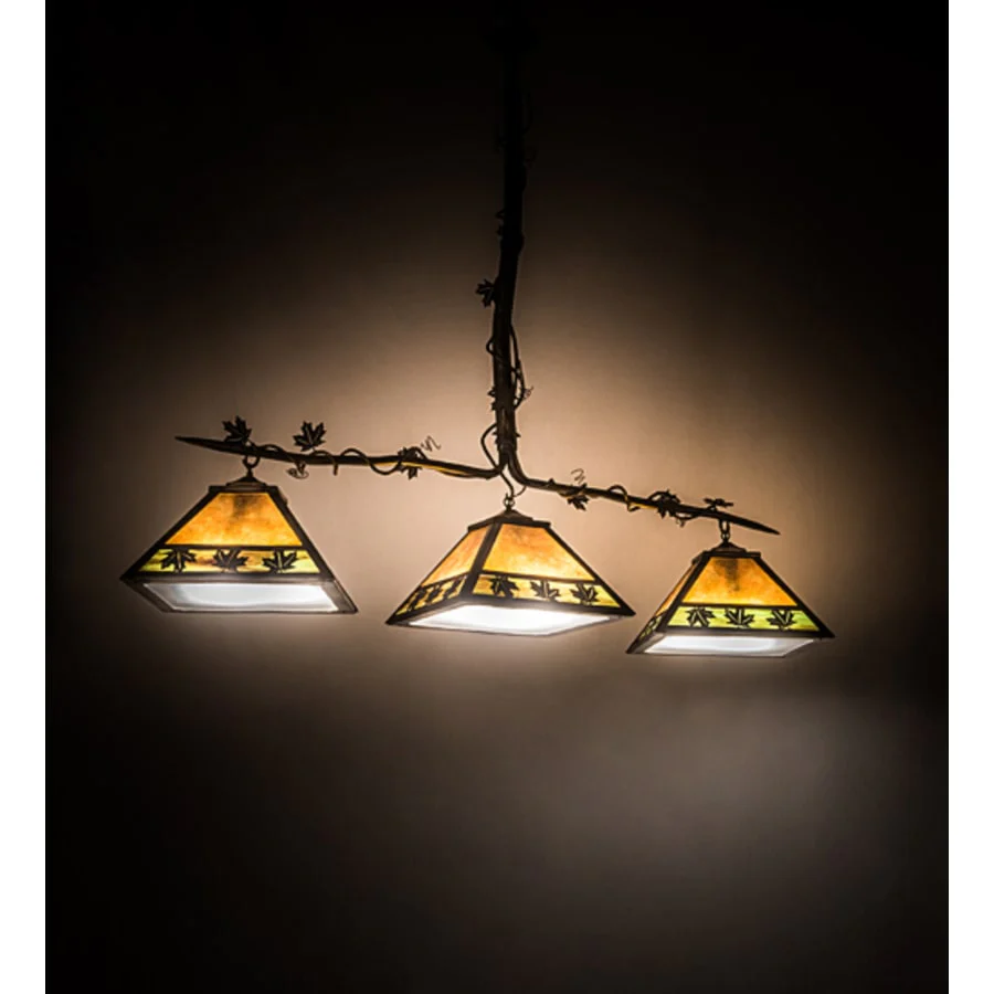 Meyda Tiffany 3 Light 66" Wide Linear Pendant - Image 3