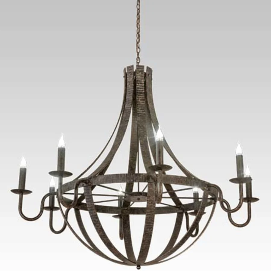 Meyda Tiffany Barrel Stave 8 Light 60" Wide Taper Candle Style Chandelier - Image 1
