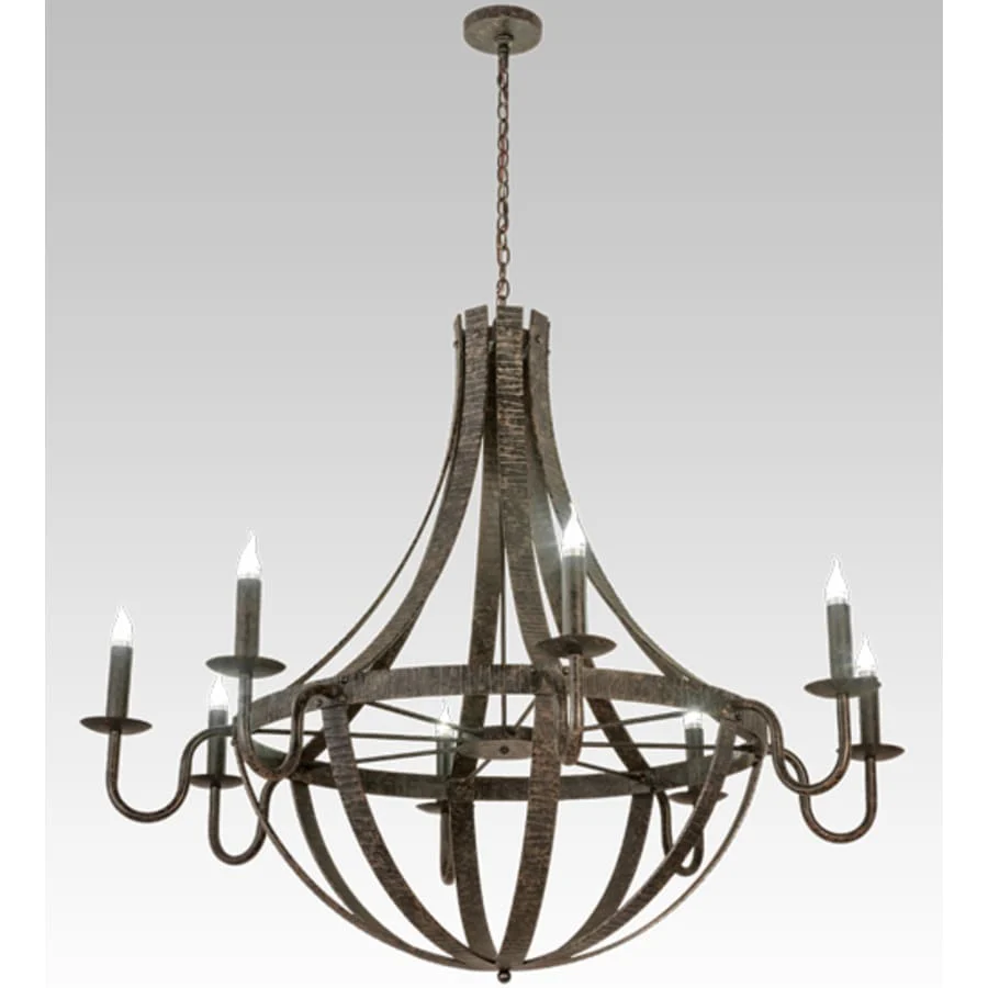 Meyda Tiffany Barrel Stave 8 Light 60" Wide Taper Candle Style Chandelier - Image 2