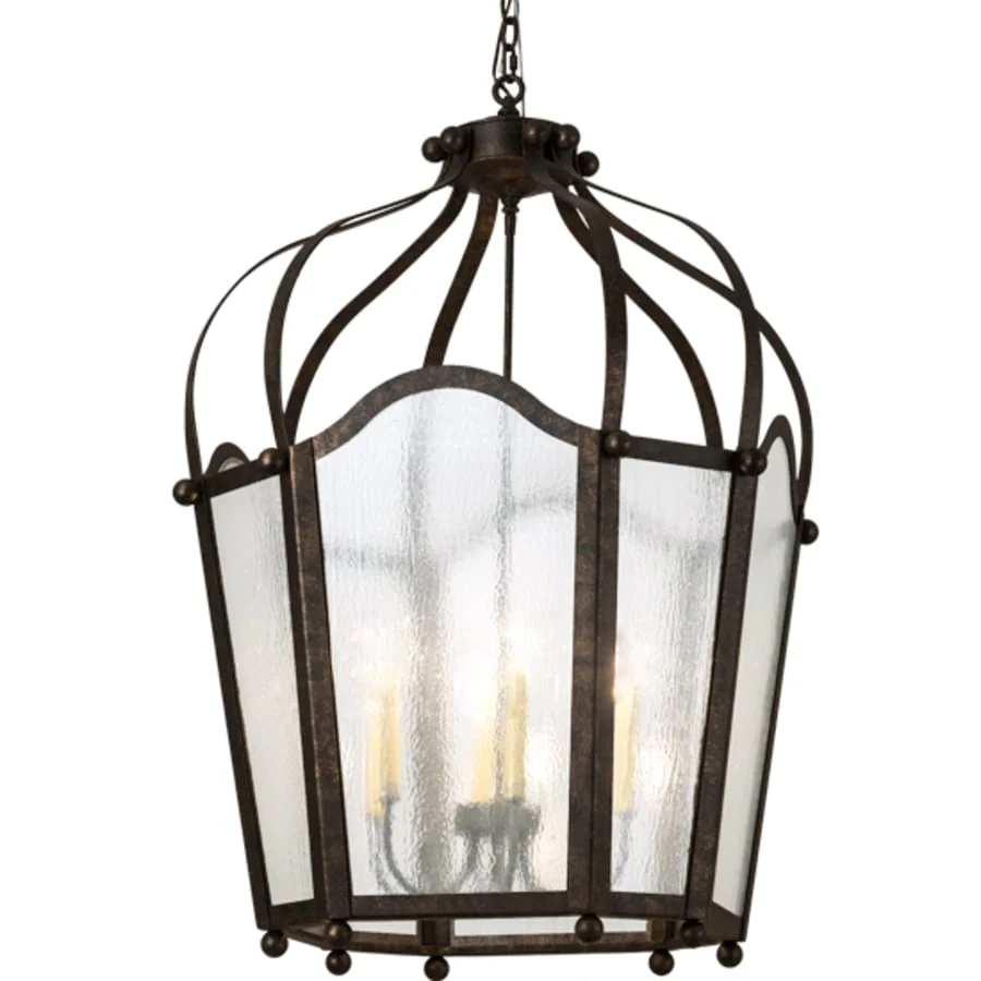 Meyda Tiffany 6 Light 33" Wide Taper Candle Pendant - Image 3
