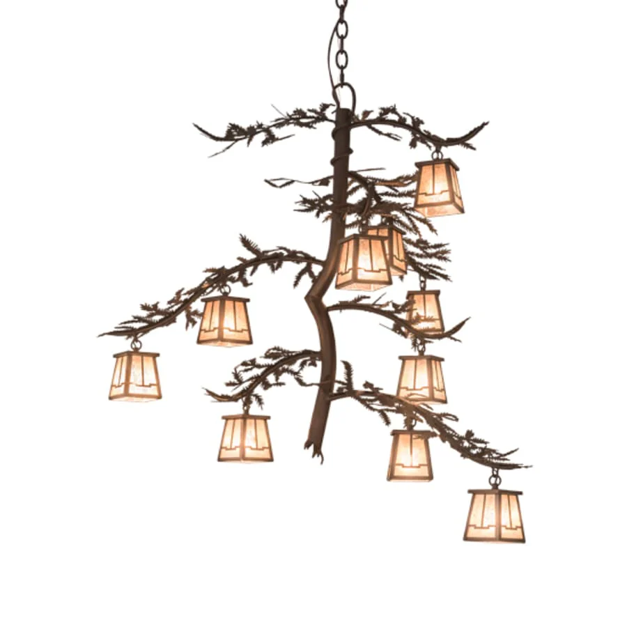 Meyda Tiffany Pine Branch 10 Light 42" Wide Chandelier - Image 2