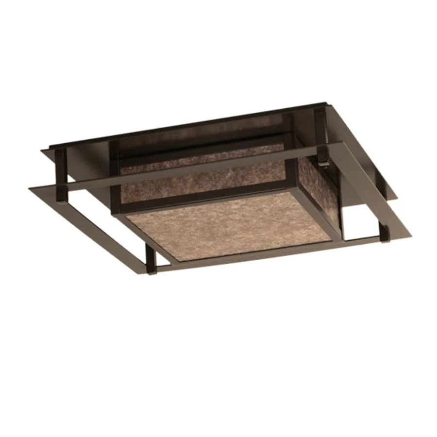 Meyda Tiffany Quezon 4 Light 34" Wide Flush Mount Square Ceiling Fixture - Timeless Bronze Finish - Image 3
