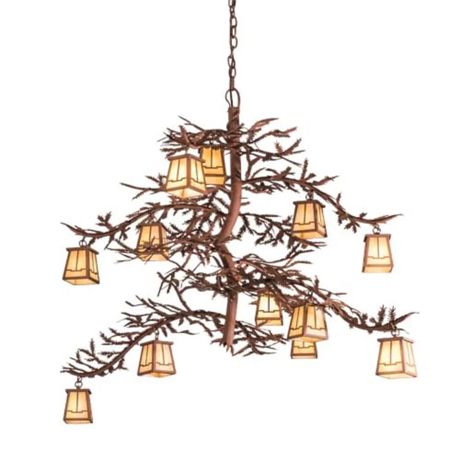 Meyda Tiffany Pine Branch 12 Light 44" Wide Chandelier - Image 1