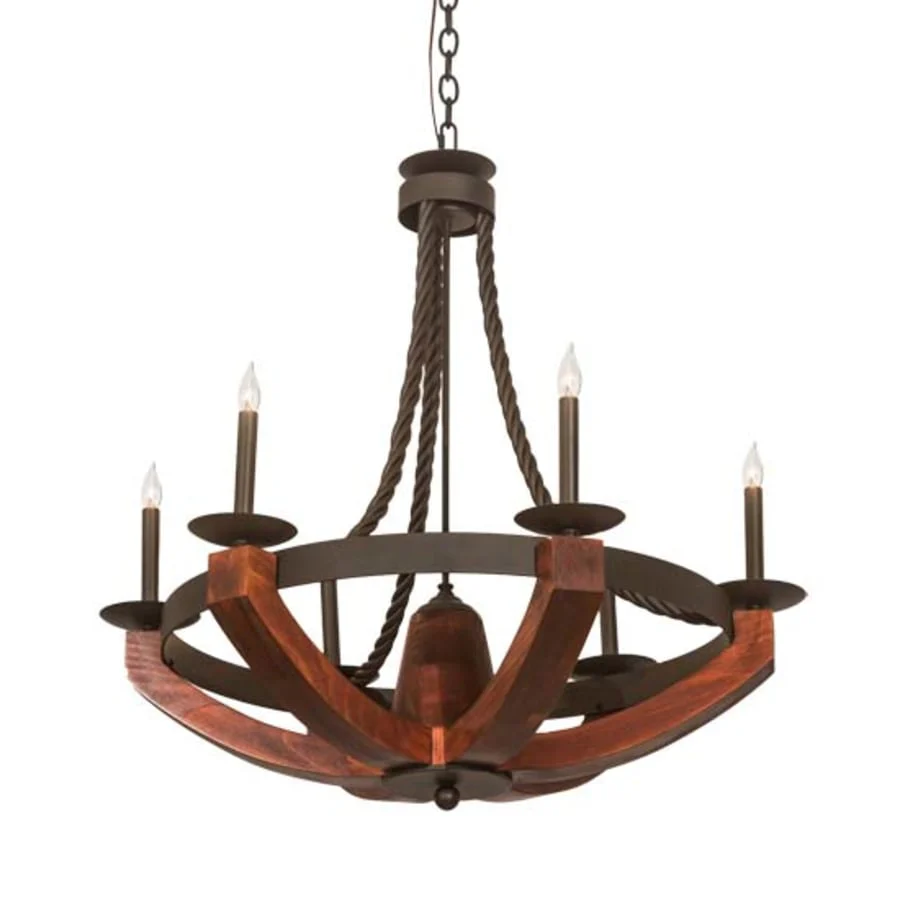 Meyda Tiffany Doyle 6 Light 34" Wide Taper Candle Style Chandelier - Image 1