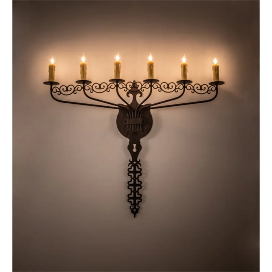 Meyda Tiffany Almonte 6 Light 30" Tall Wall Sconce - Image 1