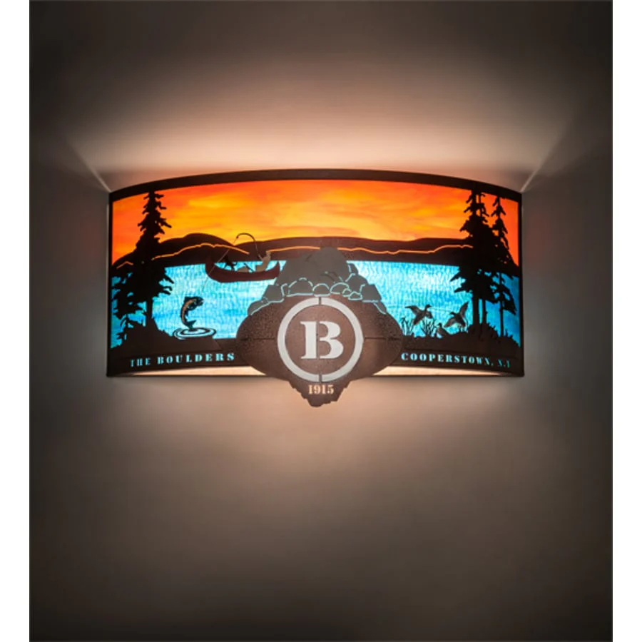 Meyda Tiffany Boulders 4 Light 16" Tall Wall Sconce - Image 1