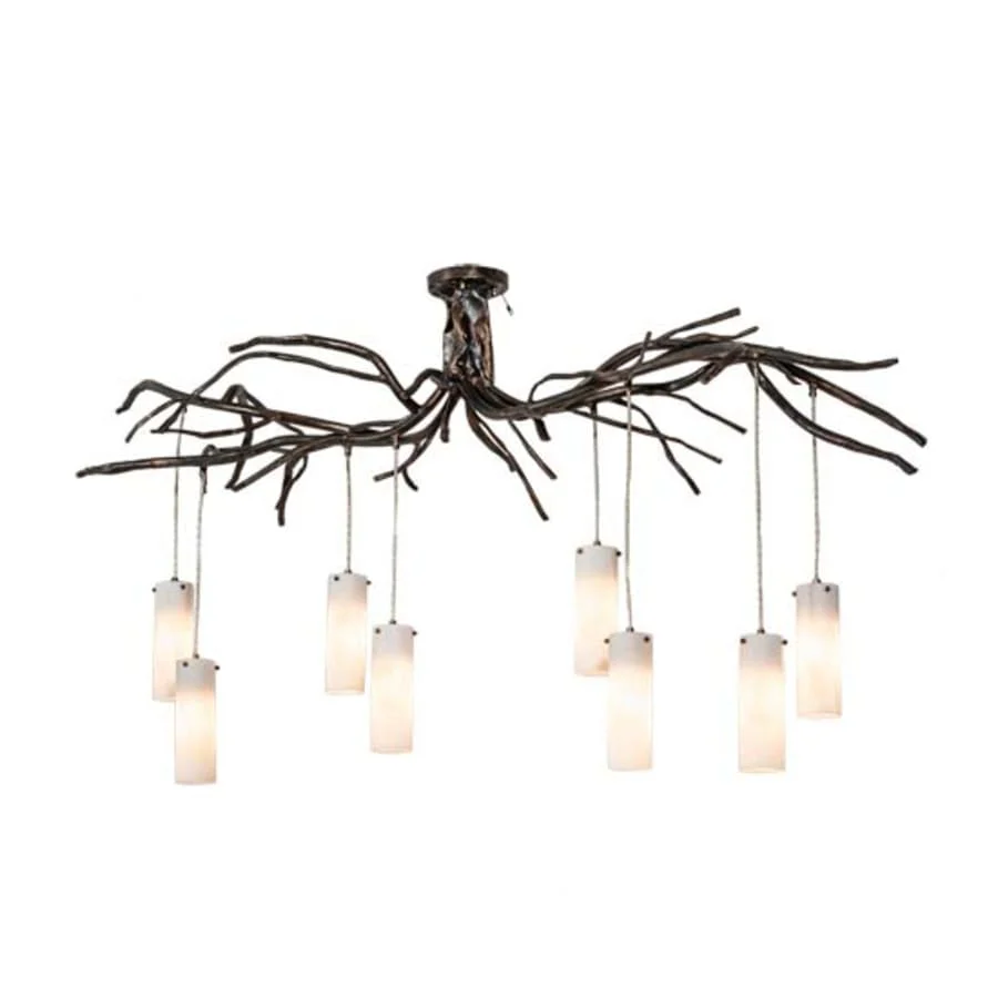 Meyda Tiffany Long Winter Solstice 8 Light 70" Wide Linear Chandelier - Image 1