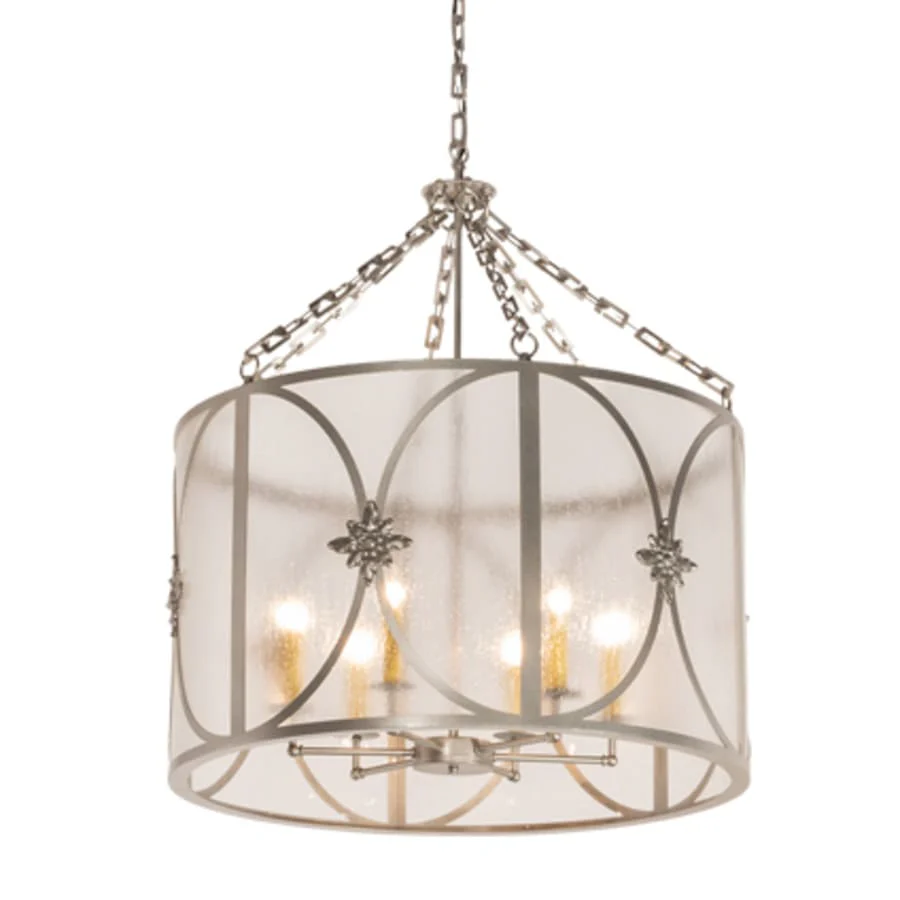 Meyda Tiffany 6 Light 30" Wide Taper Candle Pendant - Image 1