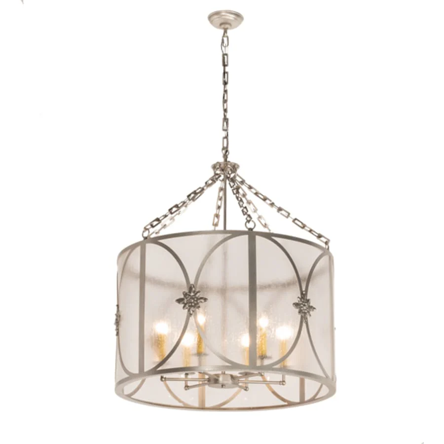 Meyda Tiffany 6 Light 30" Wide Taper Candle Pendant - Image 2
