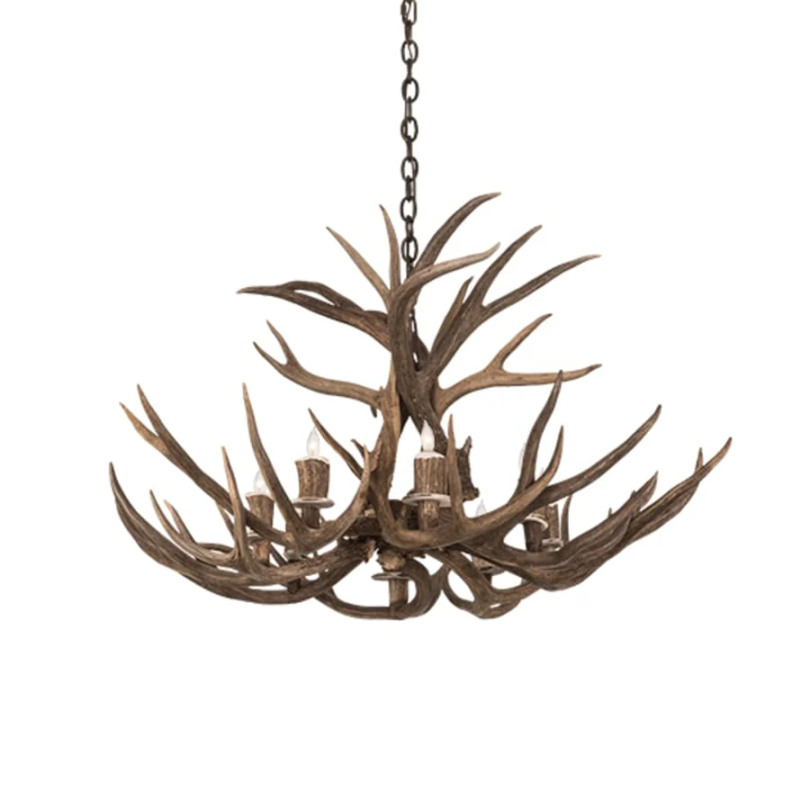 Meyda Tiffany Antlers 8 Light 38" Wide Antler Candle Style Chandelier - Image 2