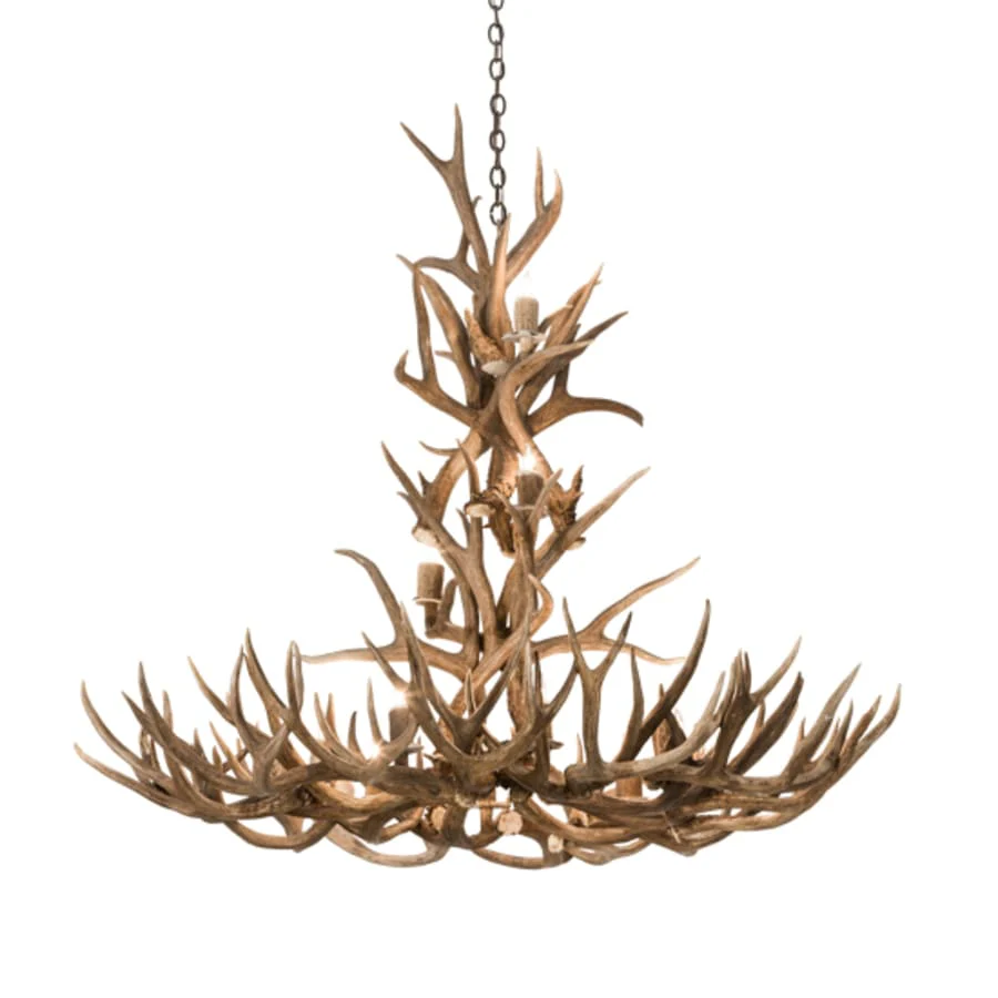 Meyda Tiffany Antlers 12 Light 52" Wide Antler Candle Style Chandelier - Image 2
