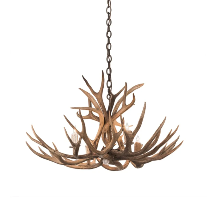 Meyda Tiffany Antlers 4 Light 33" Wide Antler Candle Style Chandelier - Image 2