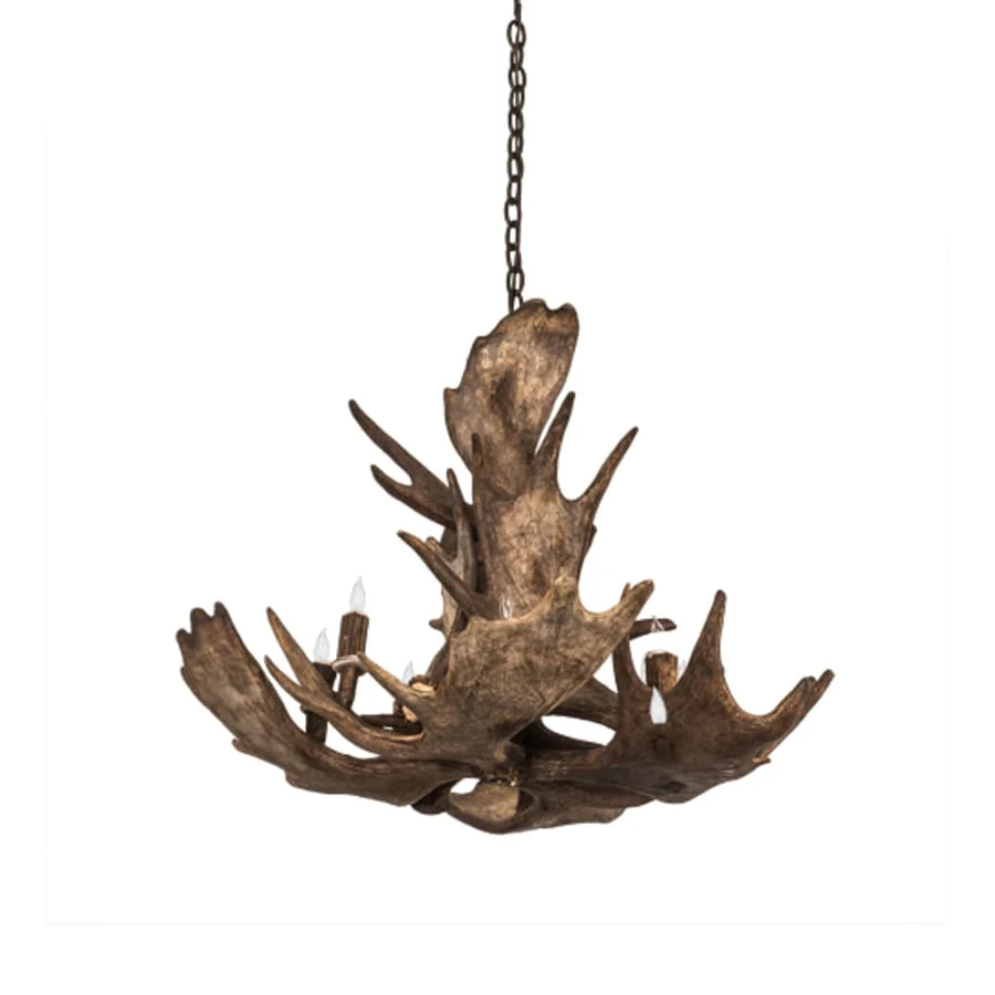 Meyda Tiffany Antlers 10 Light 33" Wide Antler Candle Style Chandelier - Image 3