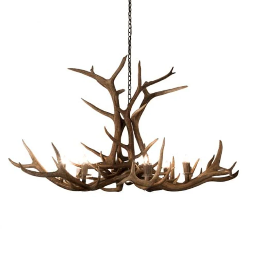 Meyda Tiffany Antlers 8 Light 66" Wide Antler Candle Style Chandelier - Image 1