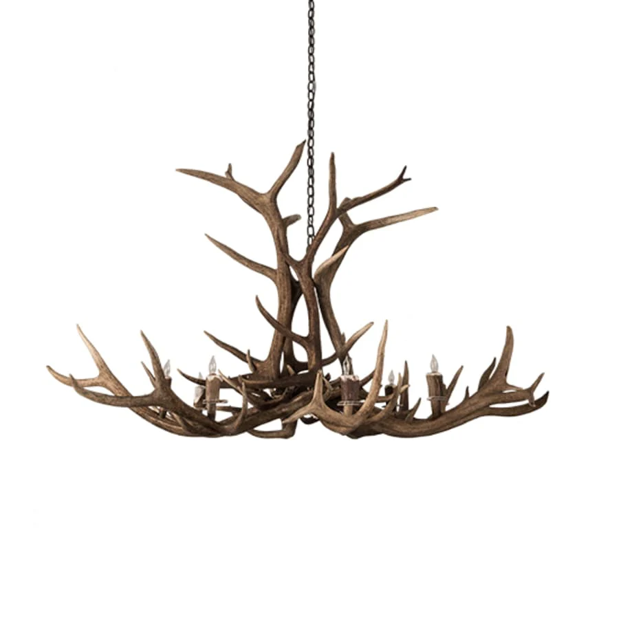 Meyda Tiffany Antlers 8 Light 66" Wide Antler Candle Style Chandelier - Image 3