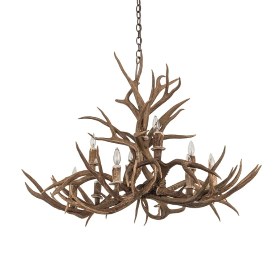 Meyda Tiffany Antlers 10 Light 42" Wide Antler Candle Style Chandelier - Image 3