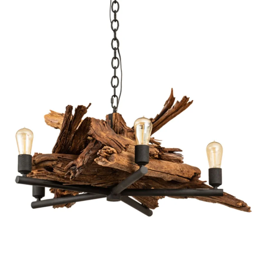 Meyda Tiffany Driftwood 5 Light 35" Wide Abstract Chandelier - Image 3