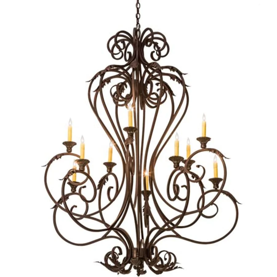 Meyda Tiffany Josephine 10 Light 48" Wide Taper Candle Style Chandelier - Image 1