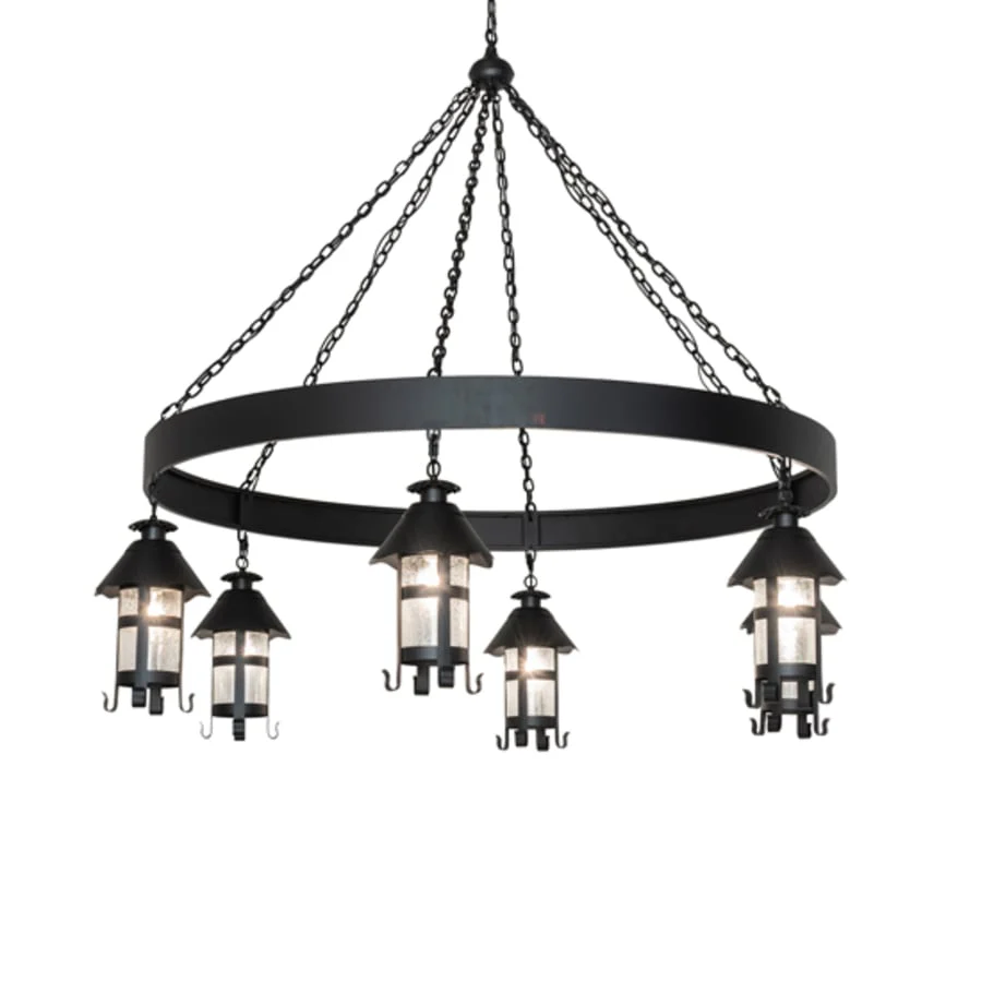 Meyda Tiffany Rutland 6 Light 66" Wide Lantern Chandelier - Image 2