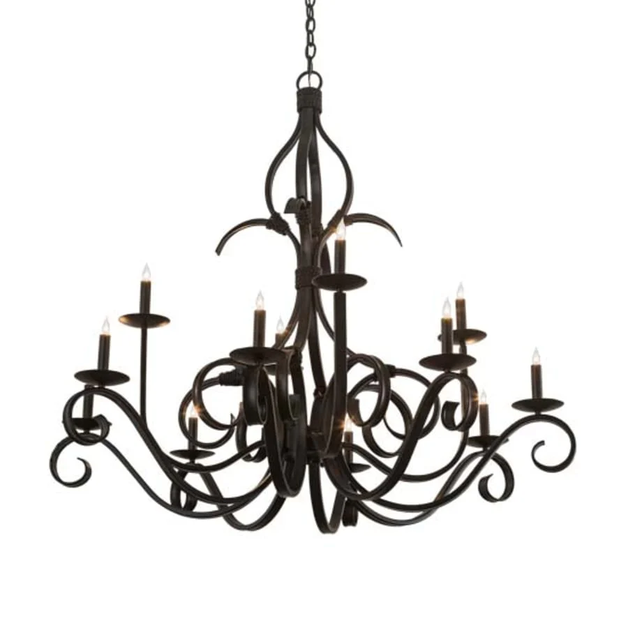 Meyda Tiffany Cypress 12 Light 48" Wide Taper Candle Style Chandelier - Image 1