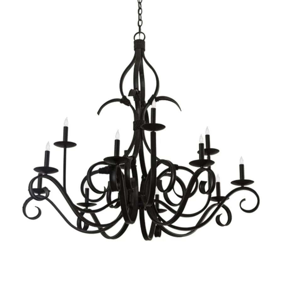 Meyda Tiffany Cypress 12 Light 48" Wide Taper Candle Style Chandelier - Image 3