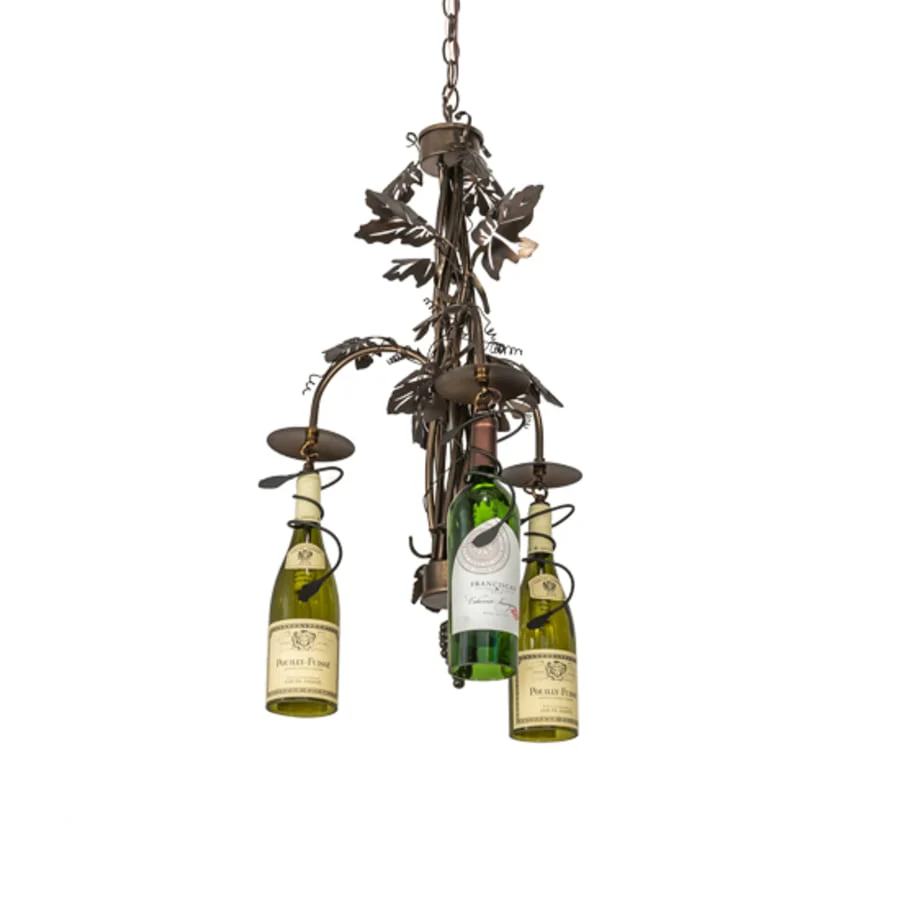 Meyda Tiffany Tuscan Vineyard 3 Light 18" Wide Multi Light Pendant - Image 3