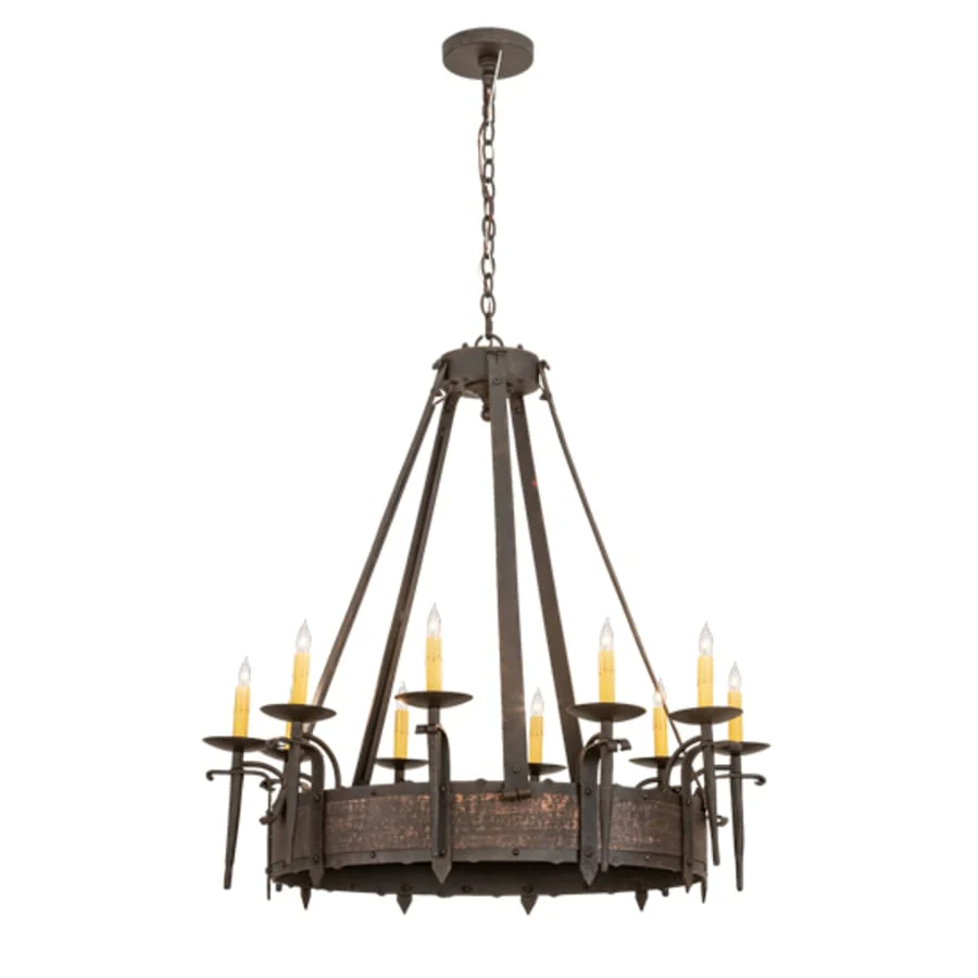 Meyda Tiffany Costello 10 Light 35" Wide Taper Candle Style Chandelier - Image 2