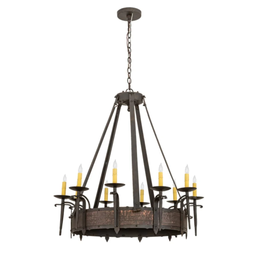 Meyda Tiffany Costello 10 Light 35" Wide Taper Candle Style Chandelier - Image 3