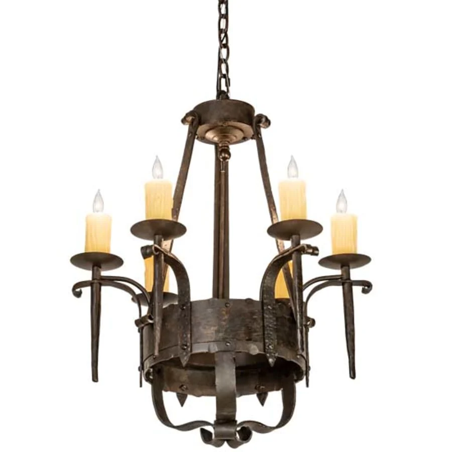 Meyda Tiffany Costello 6 Light 24" Wide Taper Candle Style Chandelier - Image 1