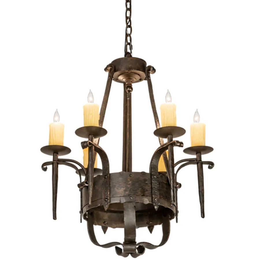 Meyda Tiffany Costello 6 Light 24" Wide Taper Candle Style Chandelier - Image 2