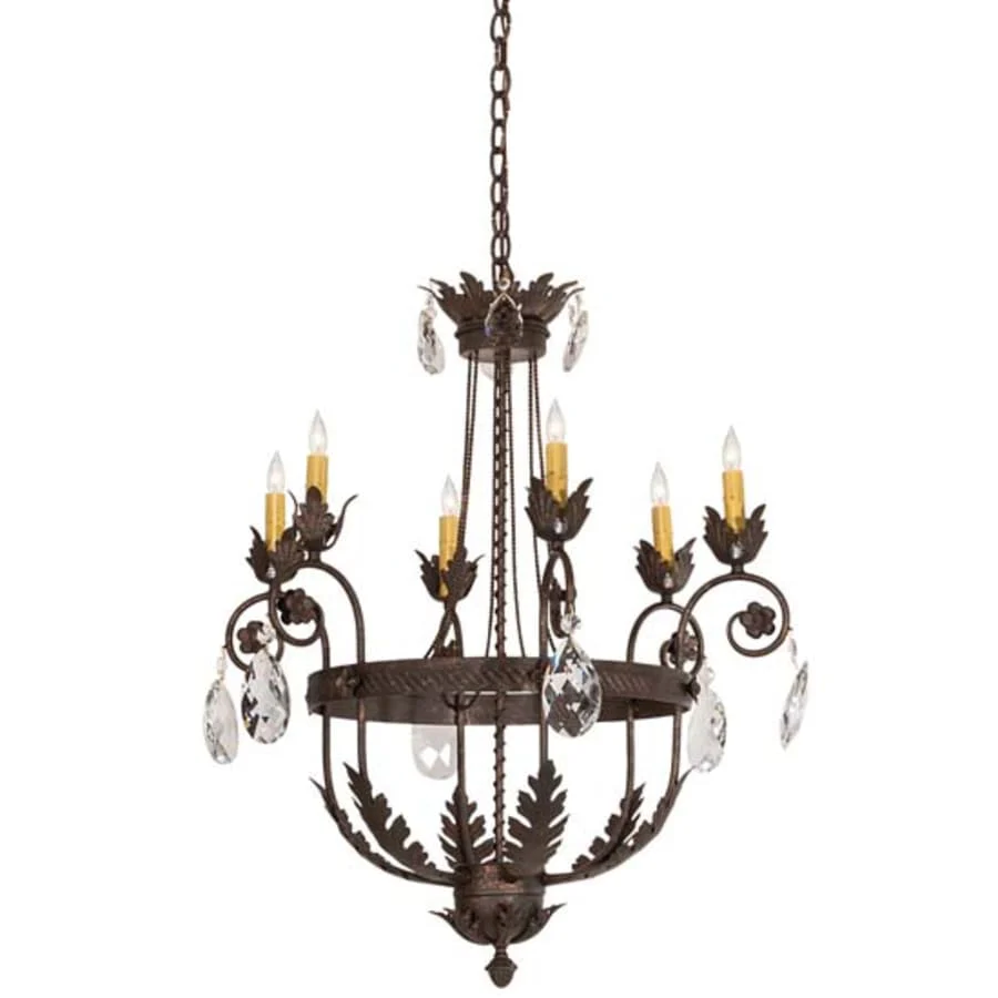 Meyda Tiffany Antonia 6 Light 26" Wide Crystal Candle Style Chandelier - Image 1