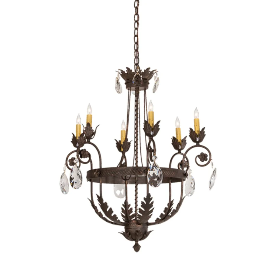 Meyda Tiffany Antonia 6 Light 26" Wide Crystal Candle Style Chandelier - Image 2