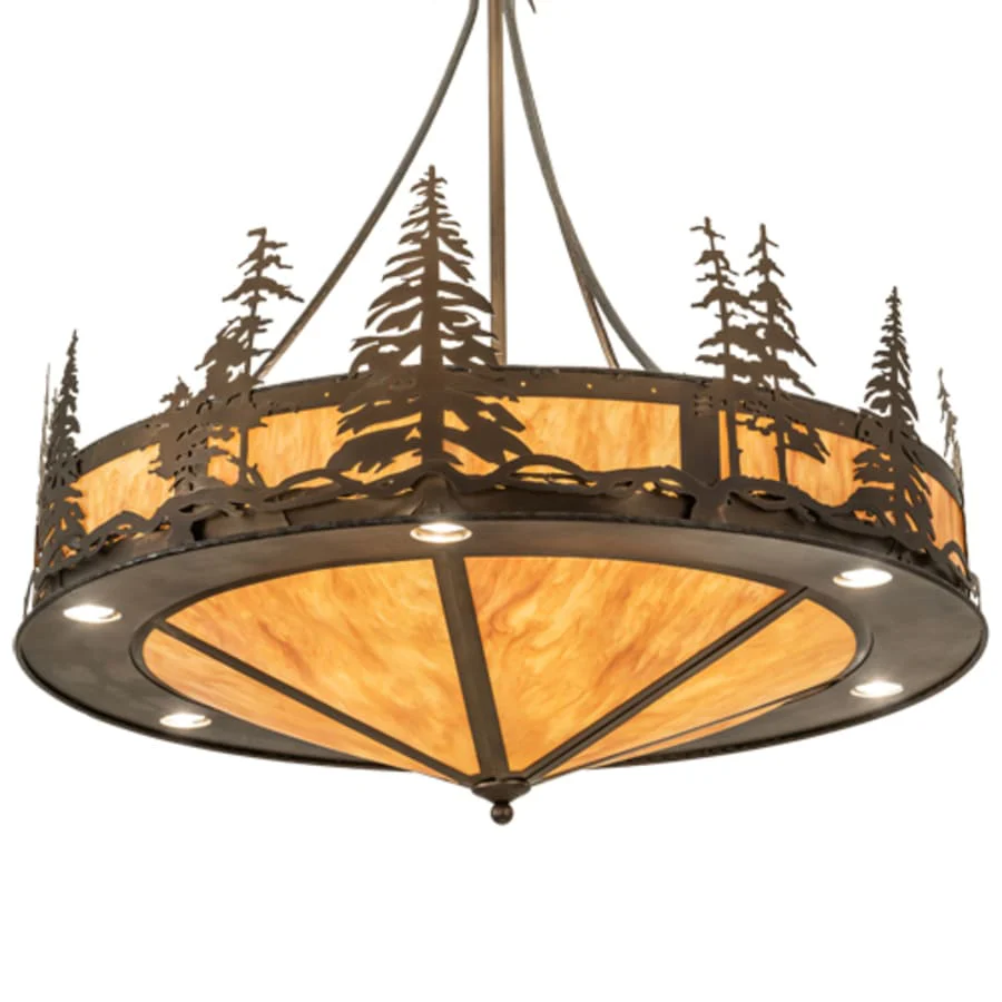 Meyda Tiffany 6 Light 41" Wide Abstract Pendant - Image 1