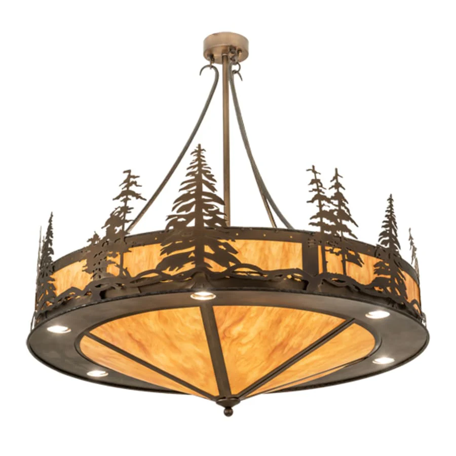 Meyda Tiffany 6 Light 41" Wide Abstract Pendant - Image 3
