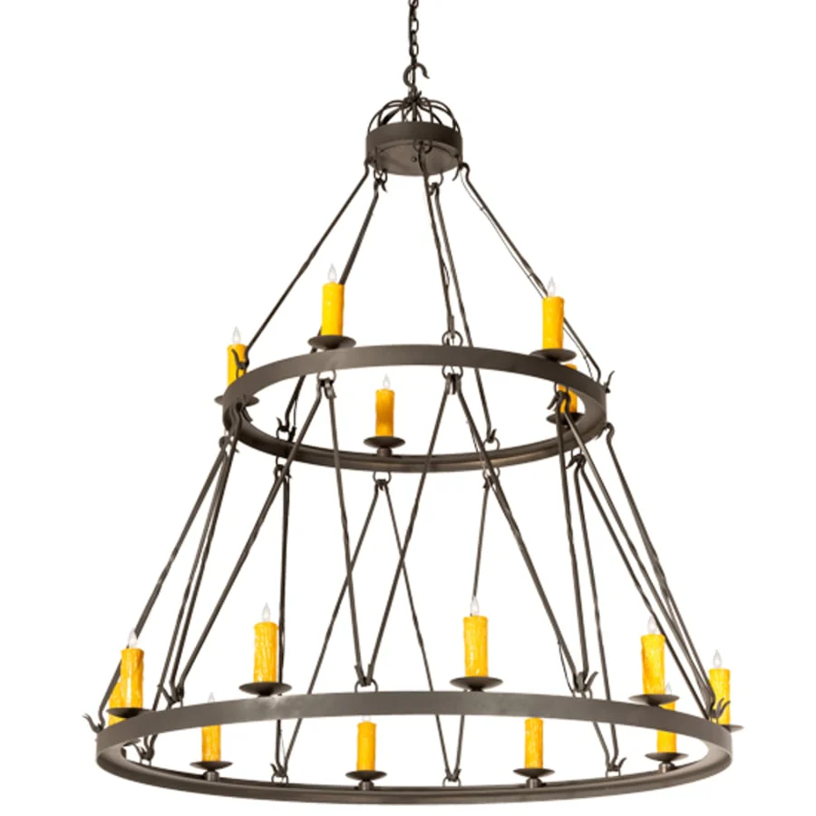 Meyda Tiffany Lakeshore 15 Light 62" Wide Taper Candle Style Chandelier - Image 2