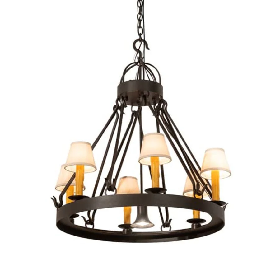 Meyda Tiffany Lakeshore 6 Light 30" Wide Ring Chandelier - Image 1