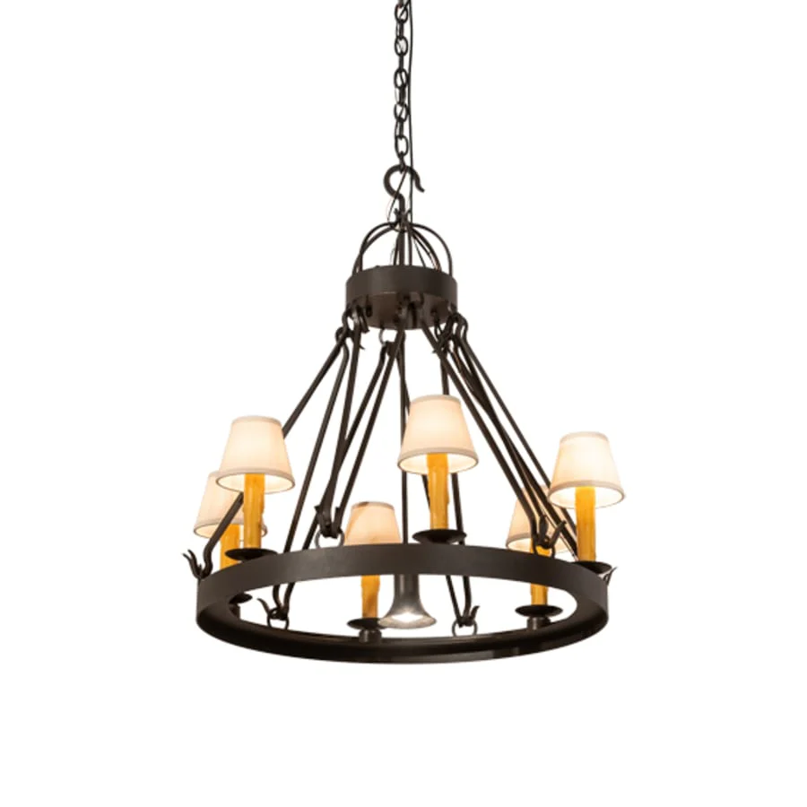 Meyda Tiffany Lakeshore 6 Light 30" Wide Ring Chandelier - Image 2