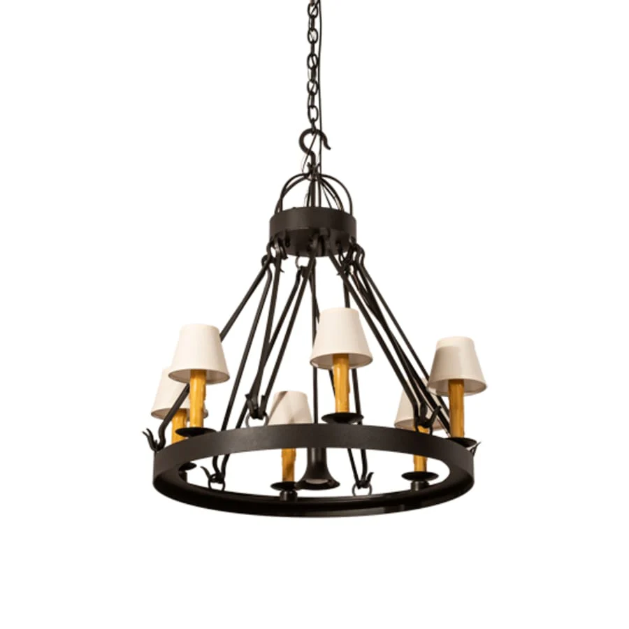 Meyda Tiffany Lakeshore 6 Light 30" Wide Ring Chandelier - Image 3