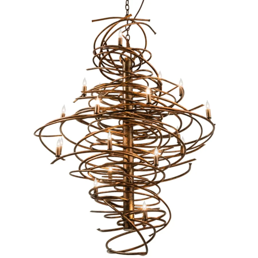 Meyda Tiffany Cyclone 20 Light 40" Wide Taper Candle Style Chandelier - Image 2
