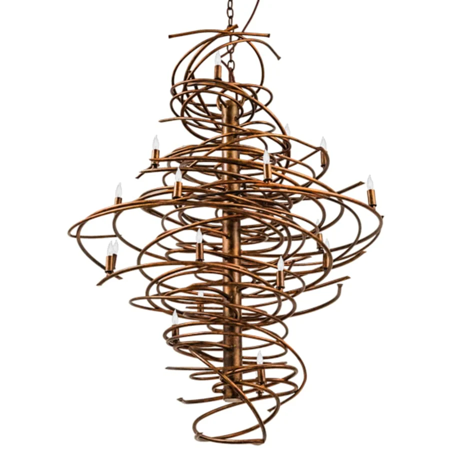 Meyda Tiffany Cyclone 20 Light 40" Wide Taper Candle Style Chandelier - Image 3