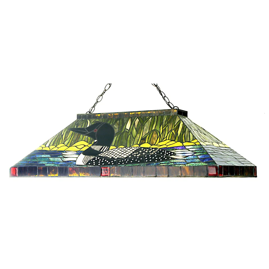 Meyda Tiffany Loon 3 Light 39" Wide Billiard Chandelier with Tiffany Glass Shade - Image 1