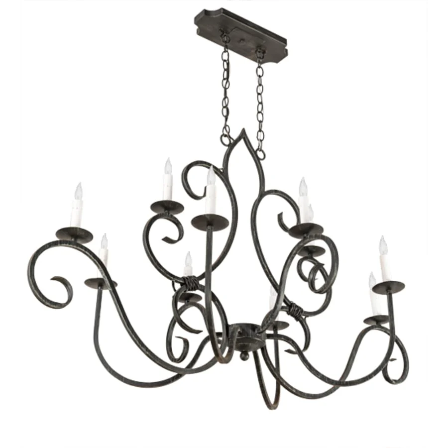 Meyda Tiffany Long Clifton 10 Light 48" Wide Taper Candle Style Chandelier - Image 3