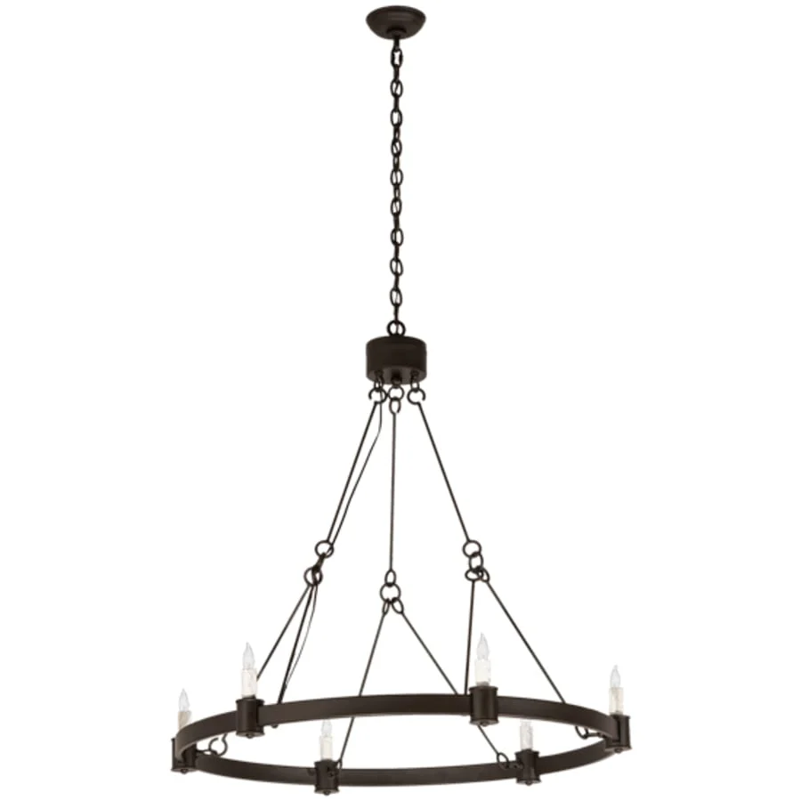 Meyda Tiffany Kenosha 6 Light 36" Wide Taper Candle Style Chandelier - Image 3