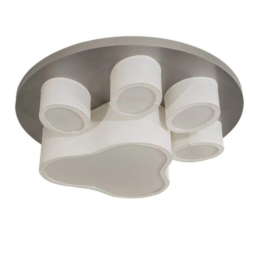 Meyda Tiffany MSU Pawprints 48" Wide LED Flush Mount Ceiling Fixture - Image 3