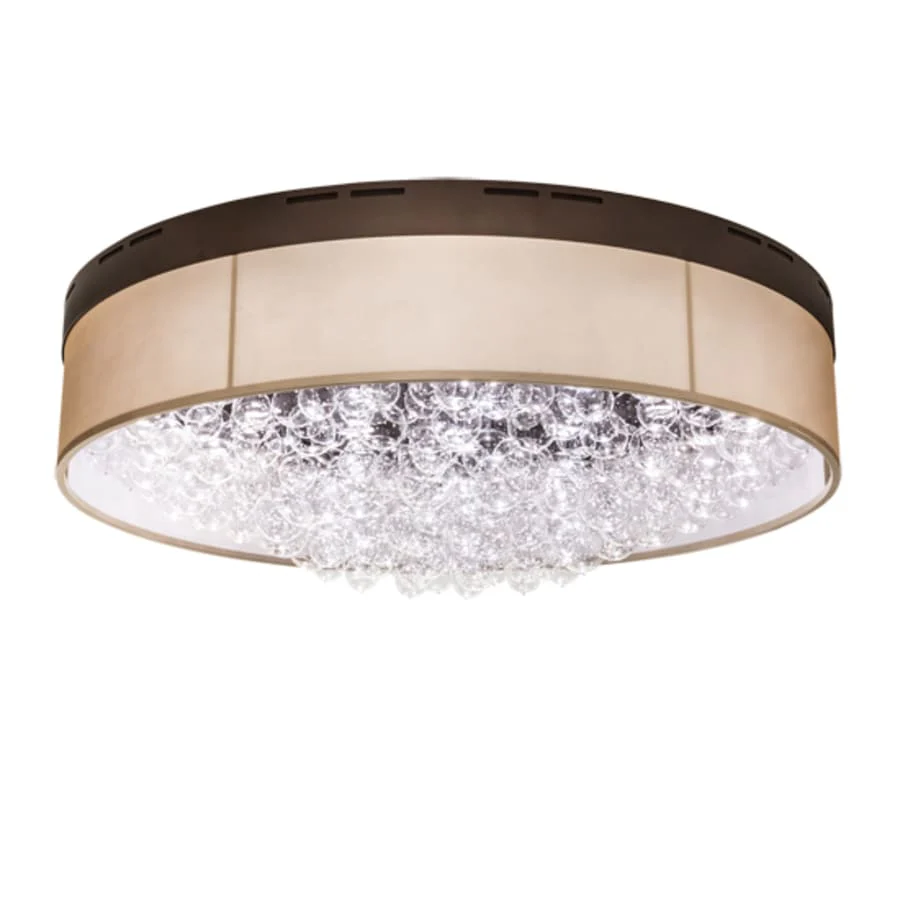 Meyda Tiffany Cilindro Bulle 70" Wide LED Flush Mount Waterfall Ceiling Fixture - Image 1