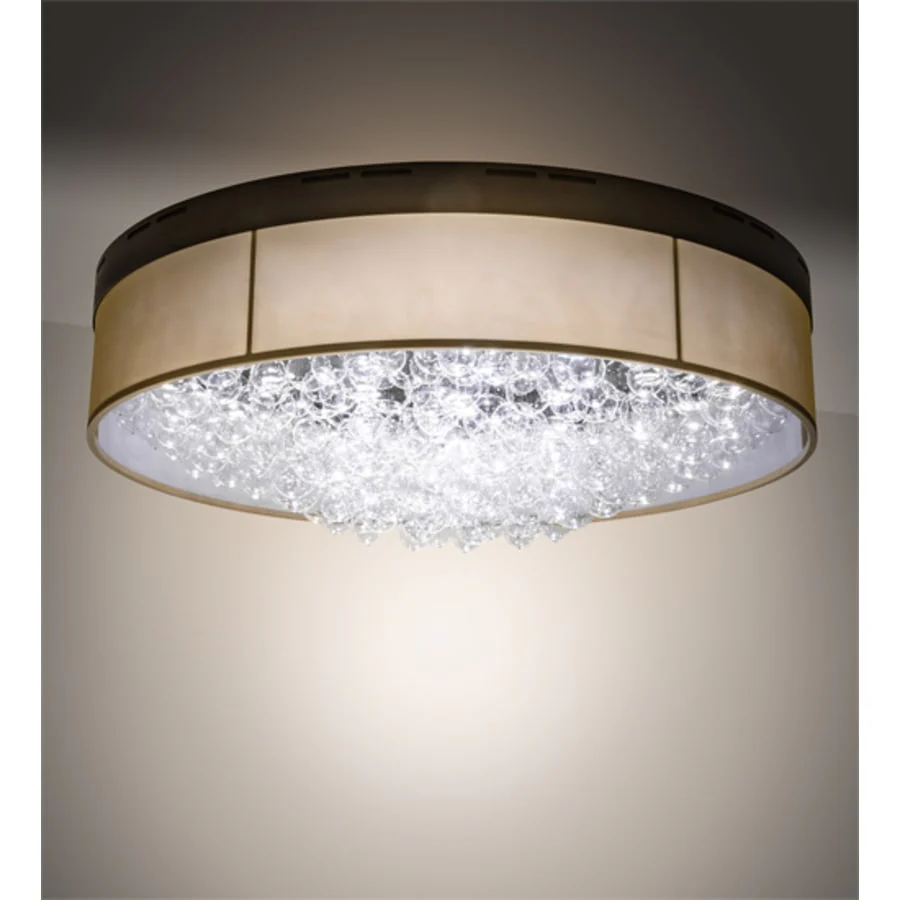 Meyda Tiffany Cilindro Bulle 70" Wide LED Flush Mount Waterfall Ceiling Fixture - Image 2