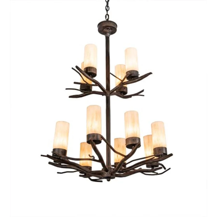 Meyda Tiffany Winter Solstice 12 Light 30" Wide Chandelier - Image 1