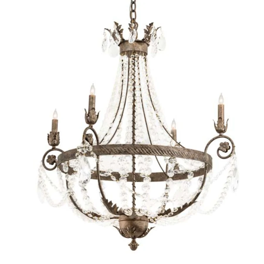 Meyda Tiffany Antonia 4 Light 34" Wide Crystal Candle Style Chandelier - Image 1